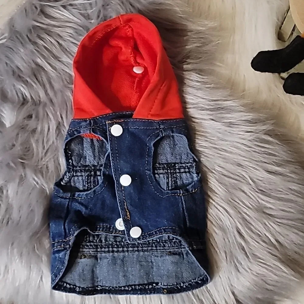 Dog Jean Jacket Size XS New